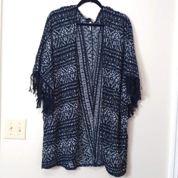 Free People Patterned Fringe Cardigan - Picture 3 of 10